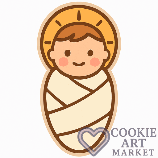 Sweet Baby Jesus Cookie Design