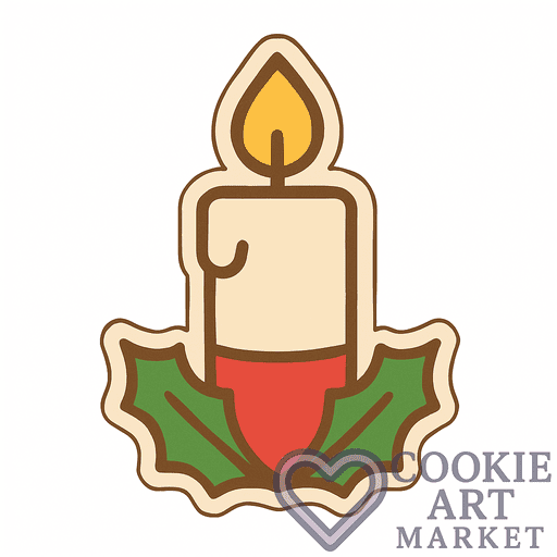 Festive Candle Clipart