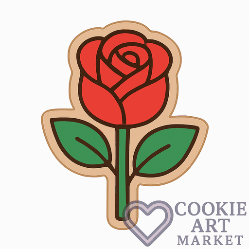 Romantic Rose Cookie Clipart