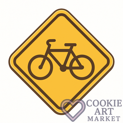 Bicycle crossing sign – Road Ready Cookie Cutter