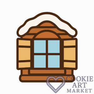 Cozy Cabin – Holiday Hearth Window