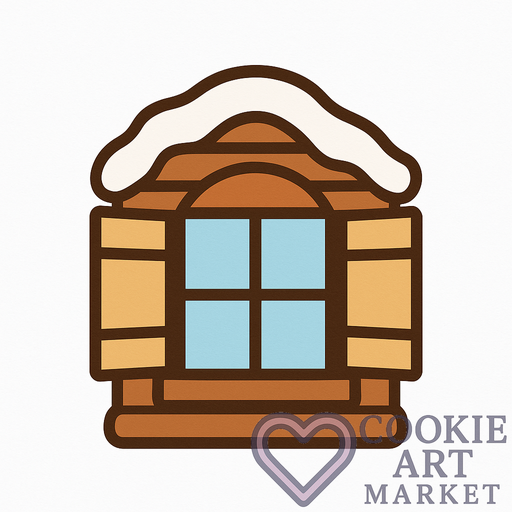 Cozy Cabin – Holiday Hearth Window