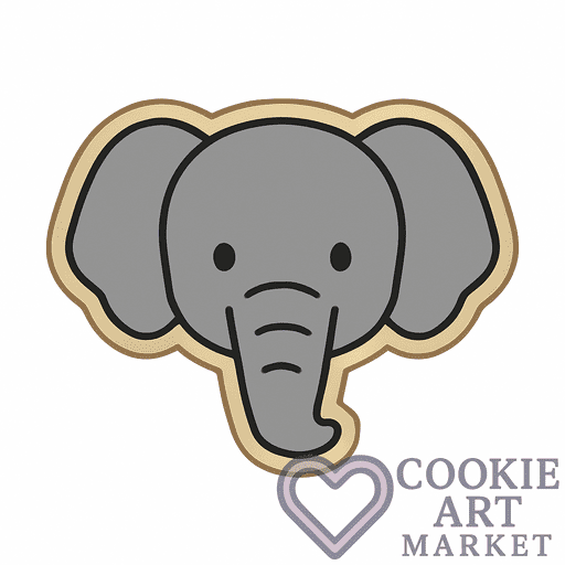 Cookie Cutter Elephant Charm