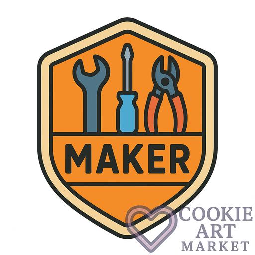 Maker Badge – Maker’s Crest Cookie Illustration