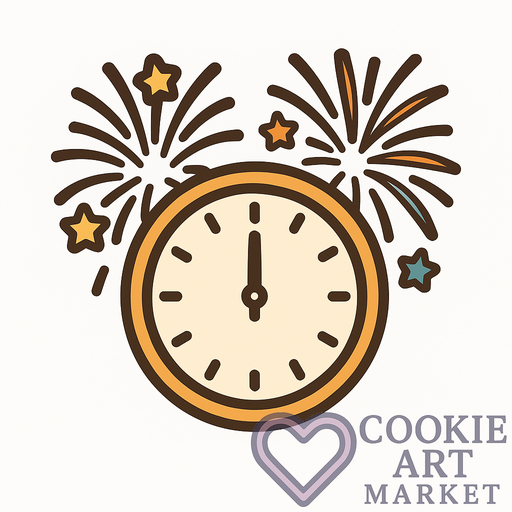 New Years Eve – Firework Finale Cookie Design