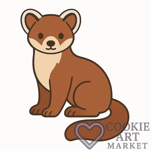 Whimsical Pine Marten Design