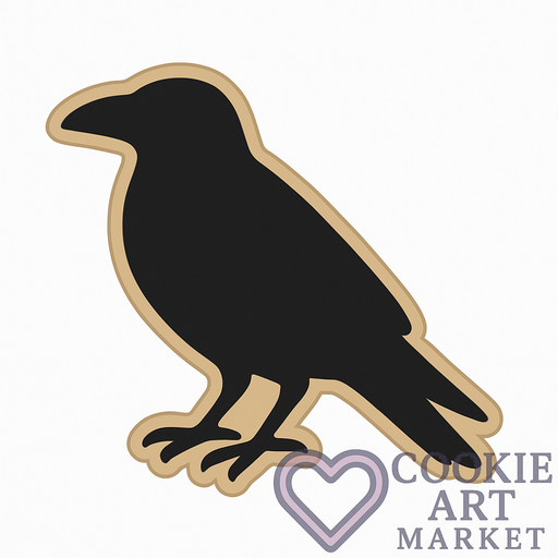 Raven Silhouette – Enchanted Raven Cookie Cutter