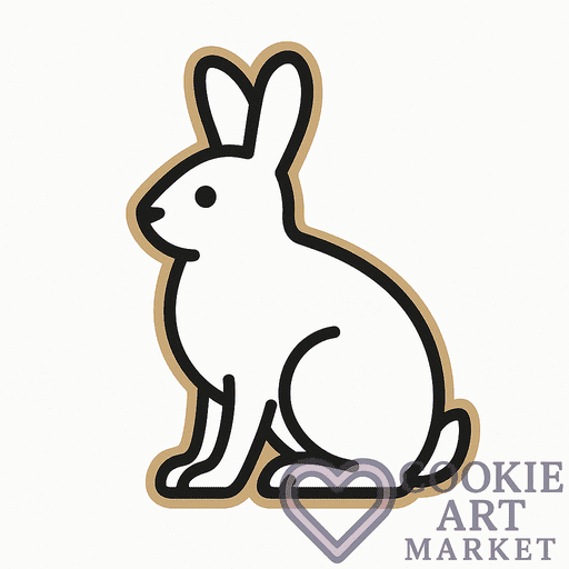 Polar Snow Hare Cookie Art
