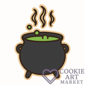 Spooky Silhouettes – Cauldron Cookie Charm