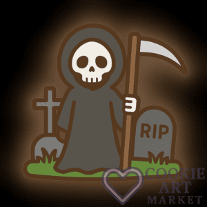Spooky Silhouettes – Reaper in Cookie Form