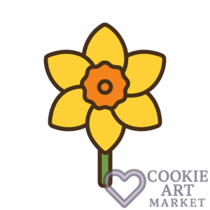Spring Garden – Blooming Daffodil Cookie Charm
