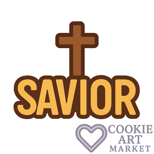 Savior text – Christian Text Cookie Art